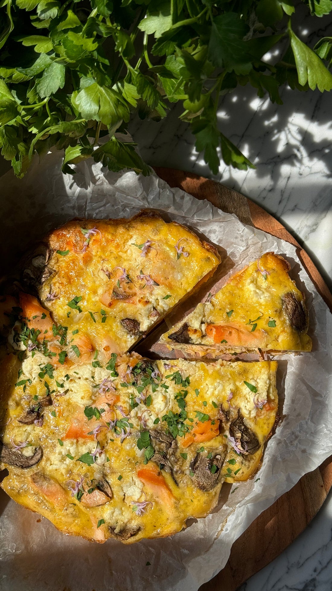 Pumpkin and Salmon Frittata